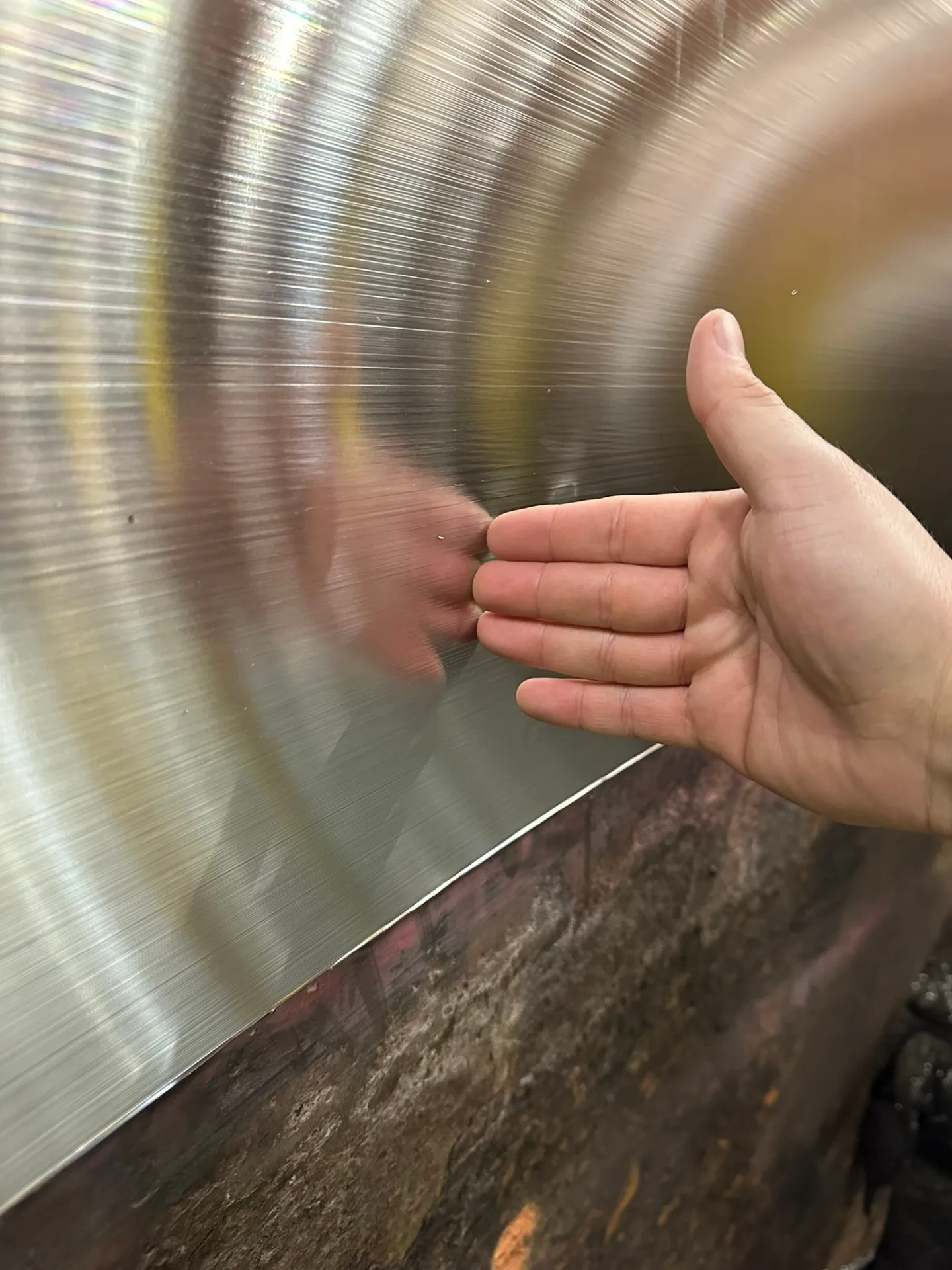 Discharge ring machining
